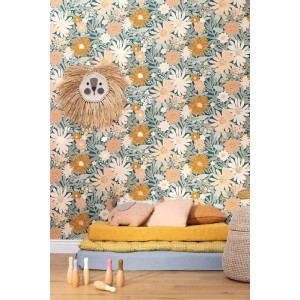 Caselio|Papier peint tons pastel avec petites fleurs|Jeunesse 2