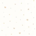 Caselio|Papier peint enfant cœurs et étoiles blancs|Enfants
