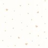 Caselio|Papier peint enfant cœurs et étoiles blancs|Enfants