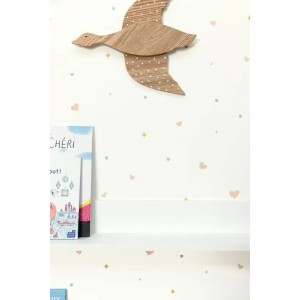 Cristiana Masi|Wallpaper children's wallpaper foxes natural beige background|Children's 2
