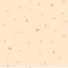 Caselio|Kids wallpaper hearts and stars beige and gold|Children's