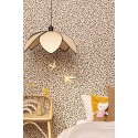 Caselio|Papier peint enfant imprimé léopard beige et doré|Imitation Peau