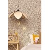 Caselio|Kindertapete Leopardenmuster beige und gold|Lederimitat
