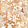 Caselio|Kids wallpaper jungle flora and fauna orange-pink|Children's