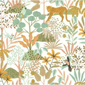 Marburg|Multicolor watercolor striped children's wallpaper|Children's