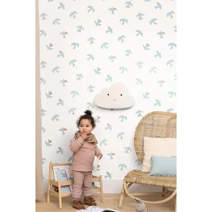 Papel pintado infantil palomas blancas - Caselio Let´s Go Girls! 104500678