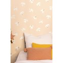 Caselio|Kids wallpaper flock of doves salmon pink|Children's
