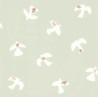 Caselio|Kids wallpaper flock of doves green|Children's
