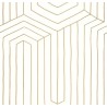 Caselio|Papier peint moderne blanc et doré, motif infini|Moderne