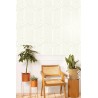 Caselio|Modern wallpaper white and gold, infinity pattern|Modern
