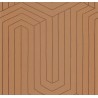 Caselio|Papel pintado geométrico moderno marrón y cobrizo, patrón infinito|Moderno