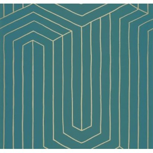 Caselio|Modern wallpaper white and gold, infinity pattern|Modern