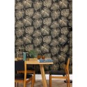 Caselio|Moderne Blumentapete, goldene Ginkgo-Blätter|Modern
