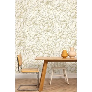 Architects Paper|Floral wallpaper in grey with a modern touch|Floral 2