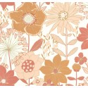 Caselio|Papel pintado flores para habitación juvenil|Juvenil