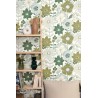 Caselio|Jugend-Blumentapete grün|Tapeten