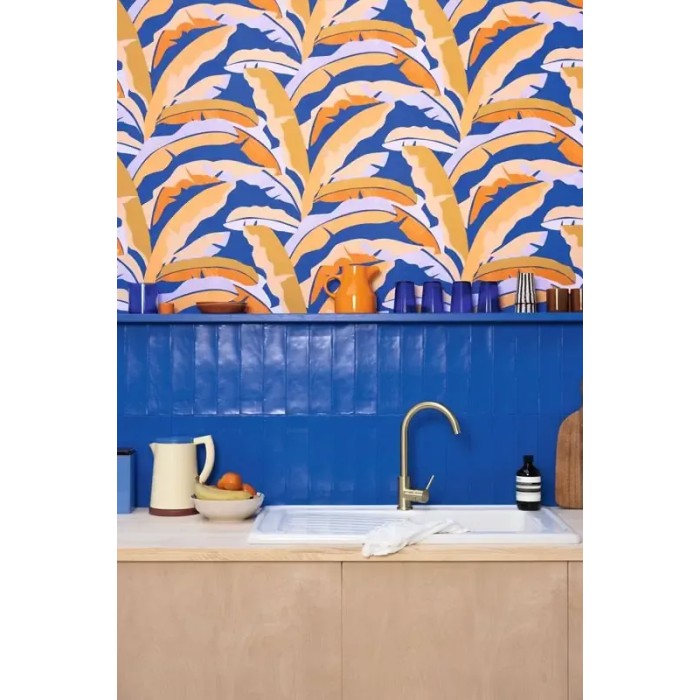 Caselio|Tropical palm leaves wallpaper, modern version|Wallpaper