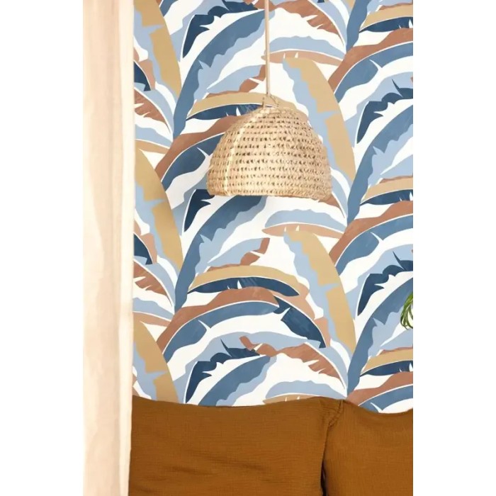 Caselio|Modern tropical wallpaper, large palm leaves|Abstract