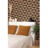 Caselio|Modern wallpaper with brown and black circles|Circles