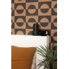 Caselio|Modern wallpaper with brown and black circles|Circles
