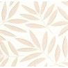 Caselio|Papier peint floral avec grandes feuilles XXL beige et doré|Scandinave