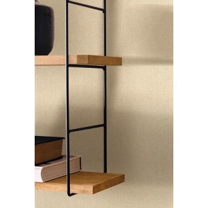 Caselio|Textile effect wallpaper in copper|Wallpaper 2