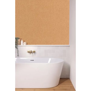 Casadeco|Plain wallpaper with truffle brown textile effect, timeless style|Solid Colors 2