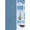 Caselio|Textile effect wallpaper in blue|Raffia Imitation
