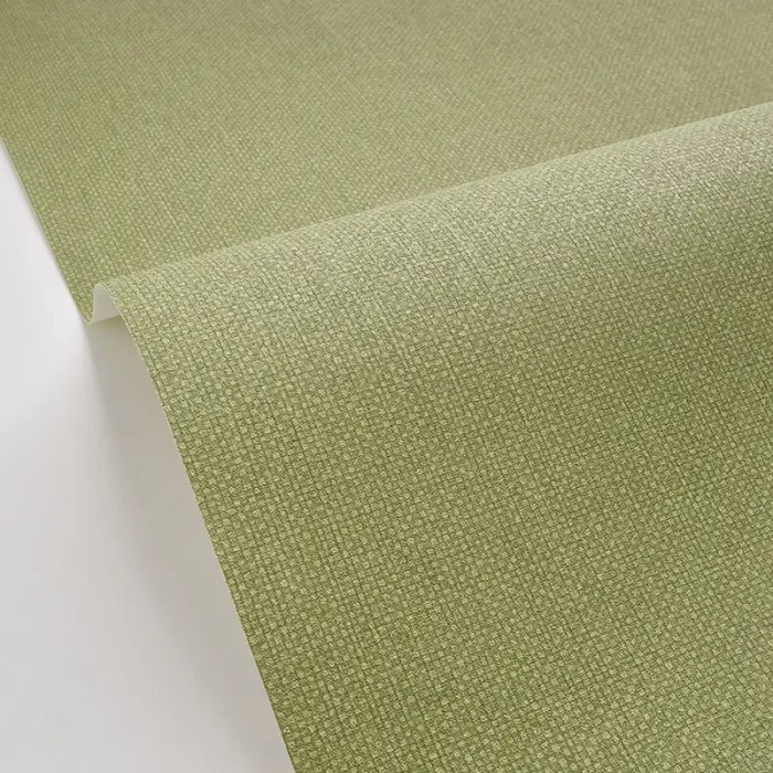 Caselio|Papier peint effet textile vert kaki|Papier Peint