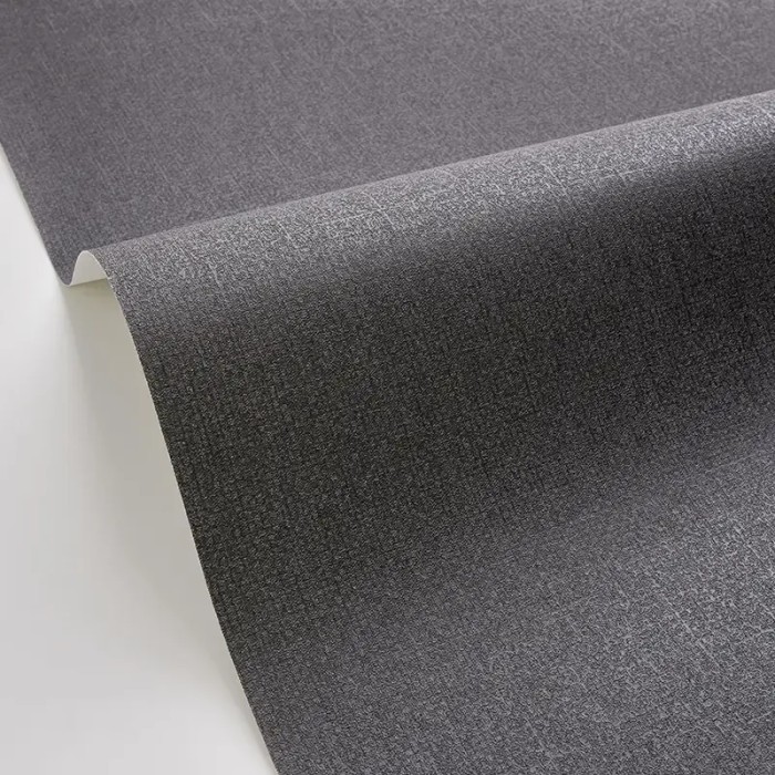 Caselio|Papier peint effet textile noir|Papier Peint