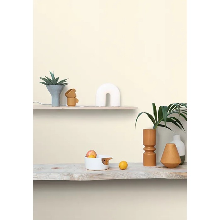 Caselio|Imitation linen wallpaper in white|Wallpaper