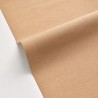 Caselio|Imitation linen wallpaper in chestnut|Wallpaper