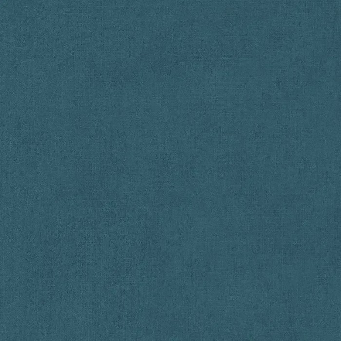 Caselio|Papel pintado imitación lino azul petróleo|Papel Pintado