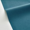 Caselio|Papier peint imitation lin bleu pétrole|Papier Peint