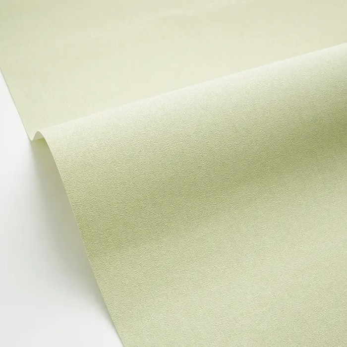 Caselio|Papier peint texture effet lin vert pistache|Papier Peint