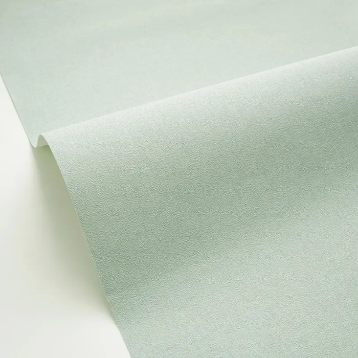 Caselio|Papel pintado imitación lino verde menta|Papel Pintado