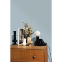 Caselio|Plain imitation linen wallpaper in bluish grey|Wallpaper