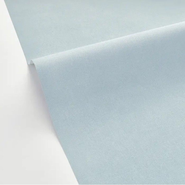 Caselio|Plain imitation linen wallpaper in bluish grey|Wallpaper