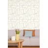 Caselio|Minimalist figurative wallpaper in black and white|Figurative