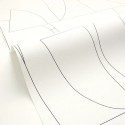 Caselio|Minimalistische figurative Tapete in Schwarz und Weiß|Figurative