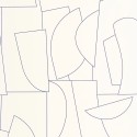 Caselio|Minimalist modern wallpaper in white and blue|Figurative