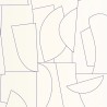 Caselio|Moderne minimalistische Tapete in Weiß und Blau|Figurative