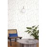Caselio|Minimalist modern wallpaper in white and blue|Figurative