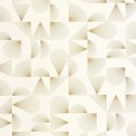 Caselio|Art Deco wallpaper with seashells in white and gold|Art Deco