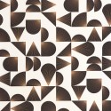 Caselio|Art Deco wallpaper with seashells in black and copper|Art Deco