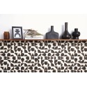 Caselio|Papier peint art déco avec coquillages noir et cuivre|Art Déco