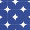 Caselio|Retro Tapete mit Vintage Quadraten in Blau|Karos