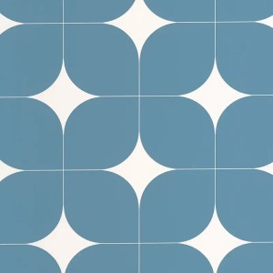 Casadeco|Blue muslin wallpaper with texture and wrinkles|Blue