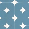Caselio|Retro wallpaper with vintage petrol blue squares|Checkered