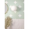 Caselio|Retro wallpaper with vintage aqua green squares|Checkered